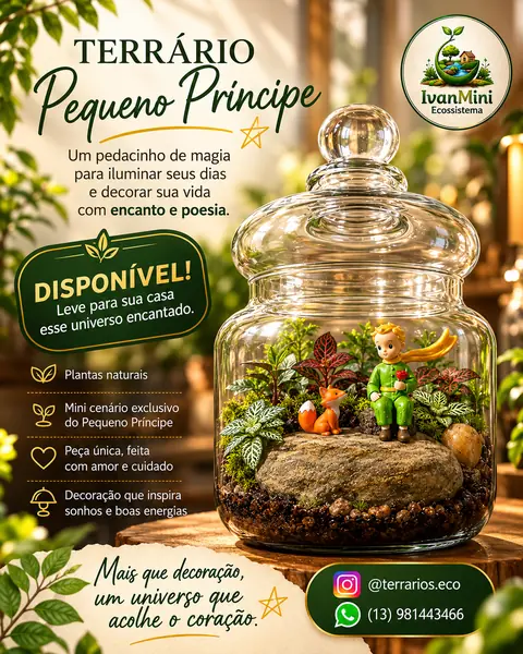 Terrário do Pequeno Príncipe